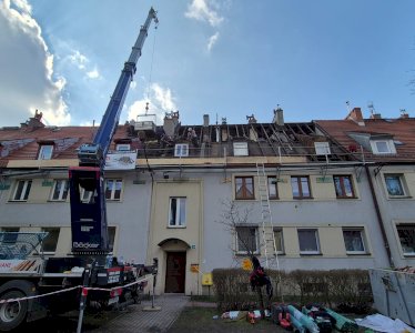 Remont dachu - kamienica Katowice